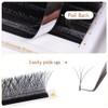 Lunamoon 4D W Eyelash Extensions, Eyelash Extension, Pre-Fanned Eyelashes, Premade