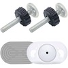 2-Pack M10 Baby Gate Adapter with Wall Protector, 10mm Extender,