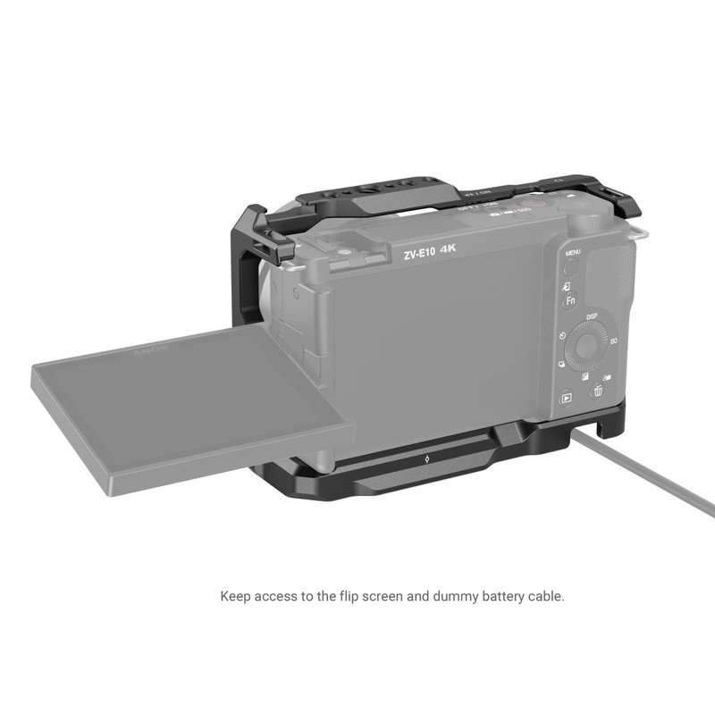 SmallRig ZV-E10 Cage with Grip / Built-in Quick Release Plate