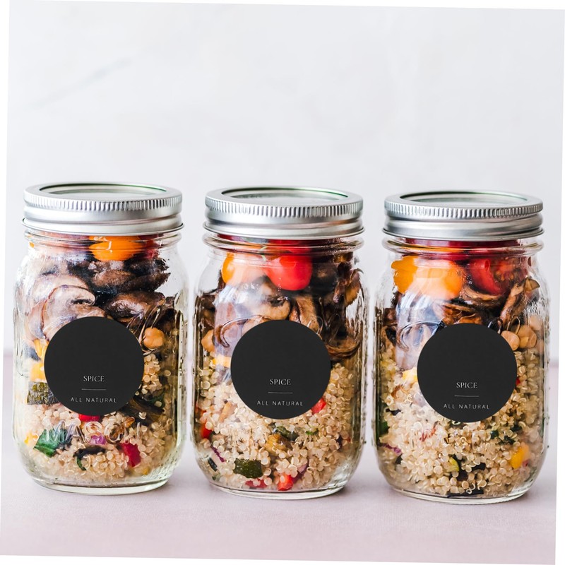Operitacx 10sheets Spice Labels Stickers for Kitchen Canisters Easy Peel