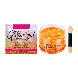 Body Glitter Gel, Festival Glitzer Gesicht Glitter Liquid Glitzer Make Up Haare Body Körper Gel, 100% Kosmetische Glitzer Für Gesicht, Körper, Nägel, Haare Und Lippen