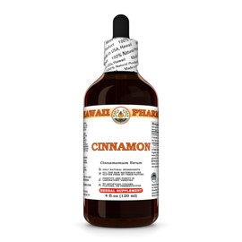 Cinnamon (Cinnamomum Verum) Dry Bark Tincture, Made in Hawaii, All Natural, Vegan, Pure Liquid Extract - 4 fl.oz