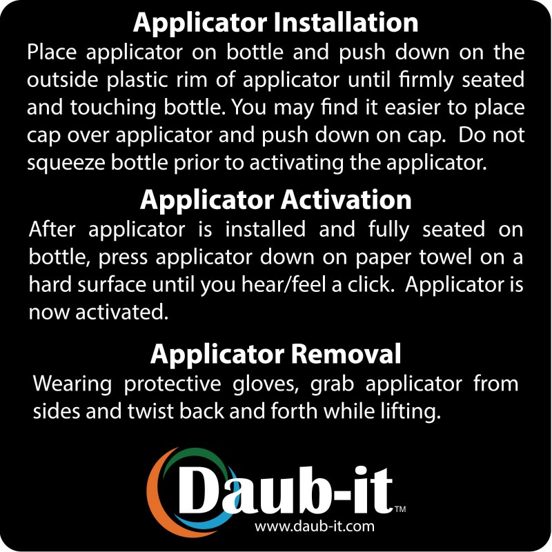 Daub-it Empty Bottles with Mohair Dauber Applicator - 3 Pack