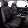 Coverado Chevy Silverado Seat Covers, Faux Leather Seat Covers Fit