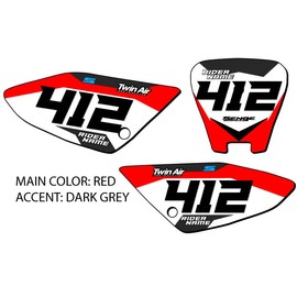 2004-2013 CRF 70 SG63 Custom MX Number Plates Senge Graphics Kit Compatible with Honda