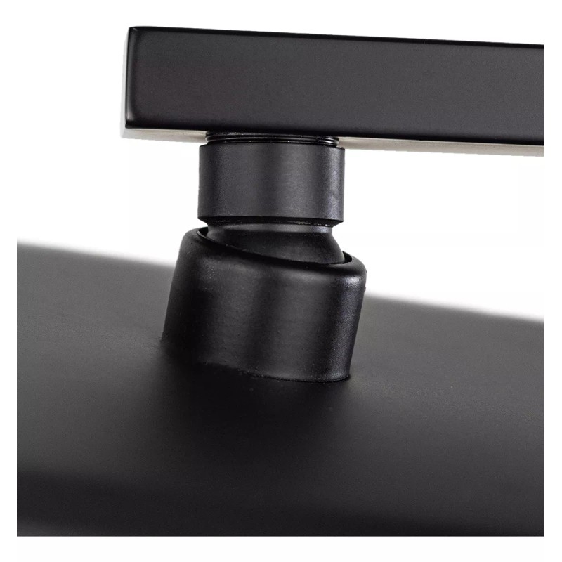 CNX Meer, Regadera Cuadrada Con Brazo Negro Mate Con Organizador