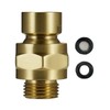 Brushed Gold Shower Head Adapter, Biveah Brass Shower Arm Swivel
