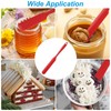 uxcell 4Pcs Silicone Jar Spatula, Heat Resistant Jam Spreader Non-Stick