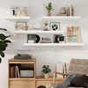 Fun Memories Floating Shelves, 9.3'' Deep Solid Pine Wood Wall