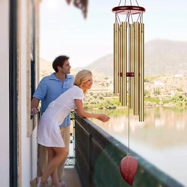 Wind Chimes Outdoor – Money Tree 6 Tubes Wind Chimes, Garden Decor