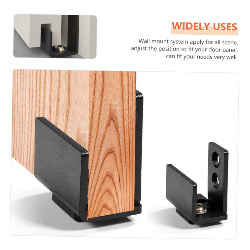 Gatuida Floor Guides Swing Stopper Barn Door Guide Stop Wall