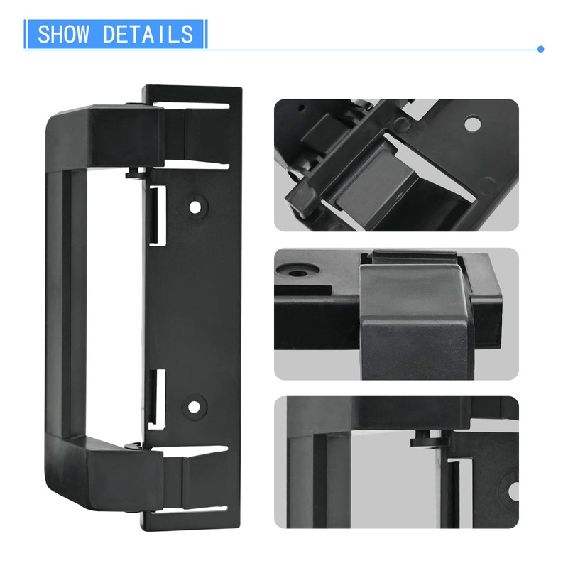 2 Pack 3316882900 RV Refrigerator Door Handle Holder Grip Black
