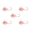 MUUNN 5 Pack Tungsten Ice Fishing Jigs Paint Tungsten Teardrop