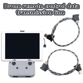 JRSHOME Upgraded 2-Pack 30cm/11.8inch Charging Data Transfer Cable Wire for DJI Mavic Air 2 Drone Remote Controller RC Type-C for USB Android