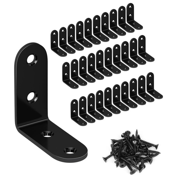 20 Pcs L Bracket Corner Brace 50MM Metal Corner Bracket
