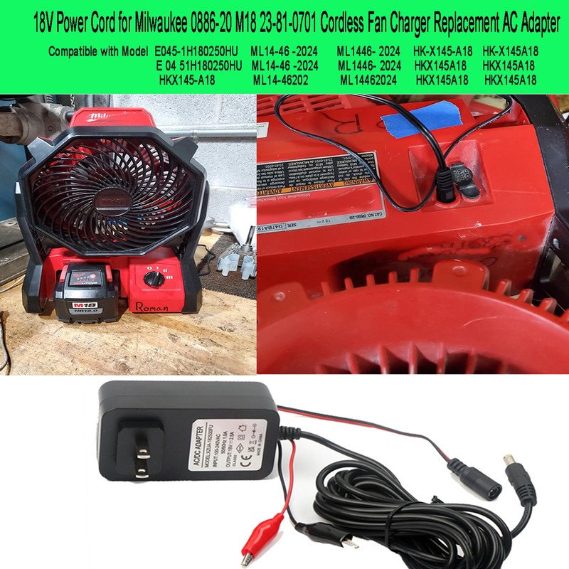 23-81-0701 Class 2 Power Adapter 18V for M18 0886-20 Jobsite