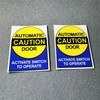 Horayten Car Stickers Automatic Door Caution Activate Switch to Operate