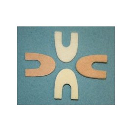 Aetna Felt Corporation 51059 Pedi Pad Felt U-3 Flesh 1/16" 100/Bg