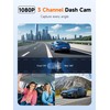 Dash Cam Front and Rear Inside, 3 Channel Dash Camera