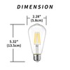 ThyFenno Dimmable LED Bulb for Battery Operated Wall Sconce, 4W