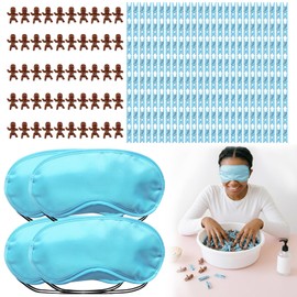 Funny Baby Shower Games Grab the Figurines in Madness with Blindfold, Juegos Para Baby Shower with 200 Clip, 50 Miniature Figurines, 4 Eye mask, Clothespins Blue Party Babyshower Games for Adult Only