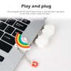 BorlterClamp 64GB USB Stick Cute Cartoon Rainbow Cloud Pattern Memory