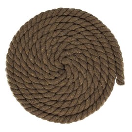 West Coast Paracord Twisted 3 Strand Natural Cotton Rope Artisan Cord – 1/4, 1/2, 5/8, 3/4 and 1 Inch Diameters – 10, 25, 50, 100 Feet