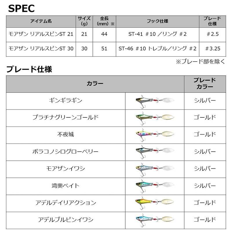 Daiwa Moissanite Real Spin, ST, 0.8 oz (21 g), Gingilagin