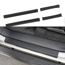 Zekzoop Door Sill Protector Compatible with 2025 Toyota 4Runner Outer Step Protector Side Edge Step Guard Car Door Dust Shield Cover for 4 Runner Exterior Accessories (Outer 4PCS)