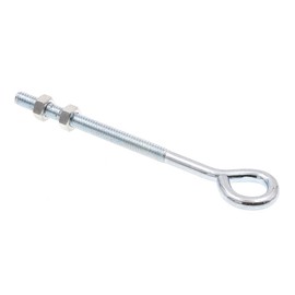 Prime-Line 9066459 Eye Bolts With Nuts, 1/4 in.-20 X 5 in., Zinc Plated Steel, 10-Pack