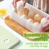 2 Pieces 10 Grid Egg Containers, Plastic Egg Box with