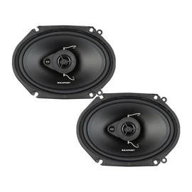 2 Pair (Qty 4) of Blaupunkt BPS-E683 6x8" 60 Watt Max 3-Way Car Speakers (No Grilles) with 50 Feet 16 Gauge Wire