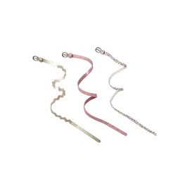 Vertbaudet Pack of 3 Slim Girls Faux Leather Belts, pink