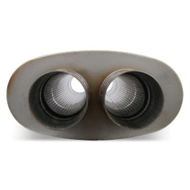 Flowmonster 12599-FM 409Ss Oval Case Absorption Muffler