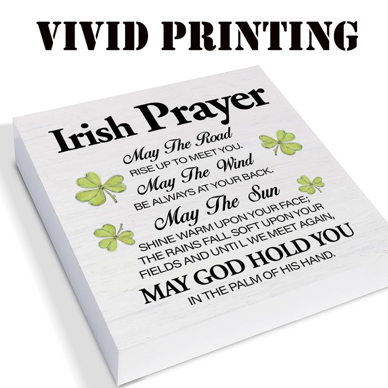 Irish Decor, Irish Prayer Gifts for Men Women, May the