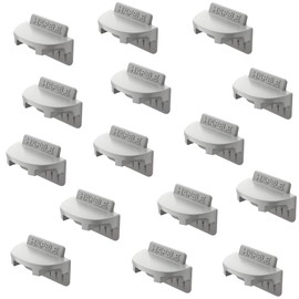 Gedotec Ixconnect RPC G 13/20 Plastic Furniture Connector for Wood Thickness from 12 mm | Box Connector for Inserting into the Groove | Length: 20 mm | Pack of 25 - Cabinet Connector Grey