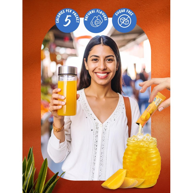 Klass Aguas Frescas | Drink Mix Variety Pack |Mango Flavored