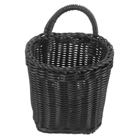 PRETYZOOM Bathroom Rattan Hanging Basket Wicker Hanging Flower Basket Hanging Planter Pot Easter Egg Baskets Wicker Basket Garden Hanging Planter Hanging Wall Planter Plastic Onion Storage