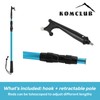 KOMCLUB Telescopic Boat Hook for Docking 4.54ft-15.83ft Extension Pole Hook