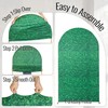 Party Village 7.2ft Green Leaf Pattern Spandex Fitted Wedding Arch