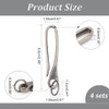 NBEADS 4 Sets Fish Hook Key Chain, 6.8 x 1.55