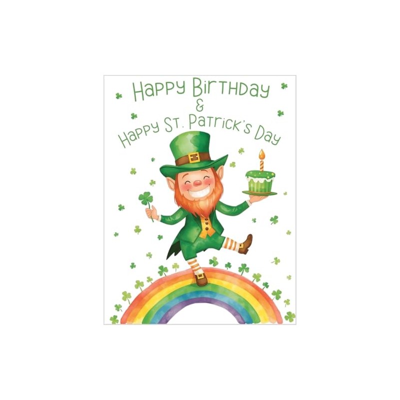Greeting Card It's Your Birthday and St. Patrick's Day Guess