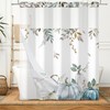 Canessioa Fall Pumpkin No Hook Shower Curtain with Snap in