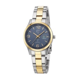 ETT Eco Tech Time Funk Solar Damen Uhr Analog mit Edelstahl Armband ELS-11600-32M