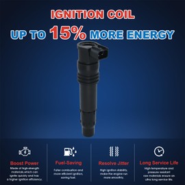 KLC Set of 4 Performance Ignition Coil Pack 129700-4400 33410-35F11 33410-24F21 33410-24F00 Compatible with Suzuki GSX1300R GSXR1000 Hayabusa 1300R, ZX900 Ninja ZX-9R, ZX1200 Ninja ZX-12R