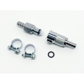 Metal Quick Disconnect Coupling Gas Fuel Line Supply Kit for Powersports, Motorcycles, ATVs, PWCs, Snowmobiles, RVs and Generators