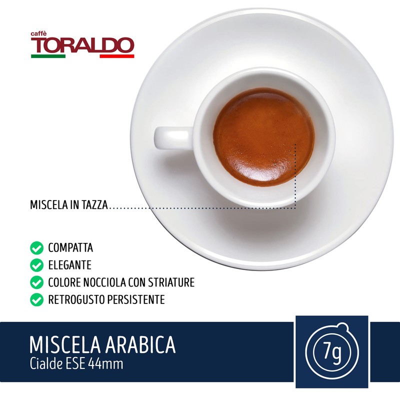 CAFFÈ TORALDO - MISCELA ARABICA - Box 50 PADS ESE44