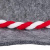 Relaxdays 10026105 Red and White Cord, Felt Hat, & Men,