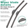 WINDSMILE 26" 16" 12" Windshield Wiper Blades Replacement for Hyundai
