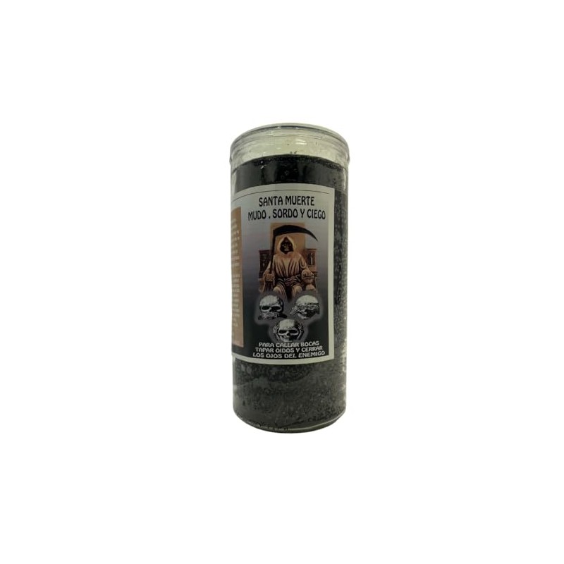 Jumbo Santa Muerte Mudo, Sordo Y Ciego 14 Day Veladora/Jumbo